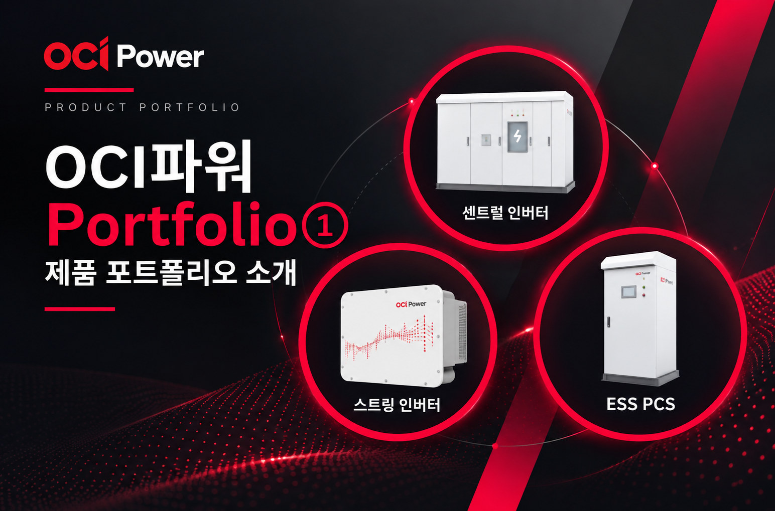 OCI파워의 제품 포트폴리오를 소개합니다!