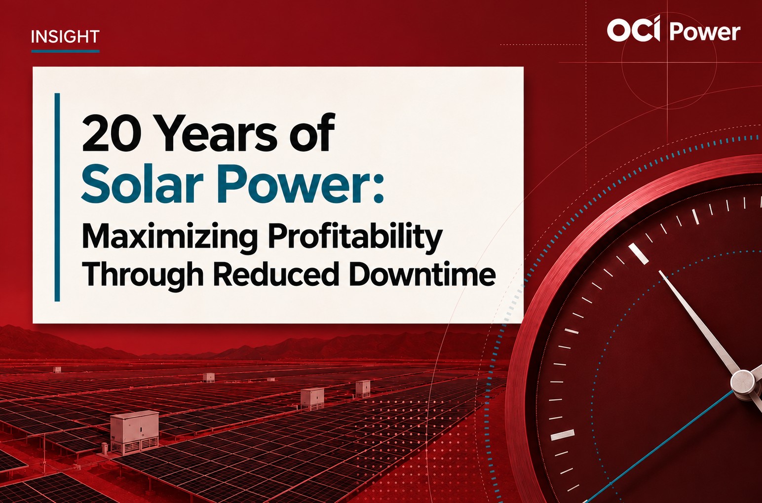 A Solar Power Plant’s 20-Year Journey: Why Downtime Determines Revenue